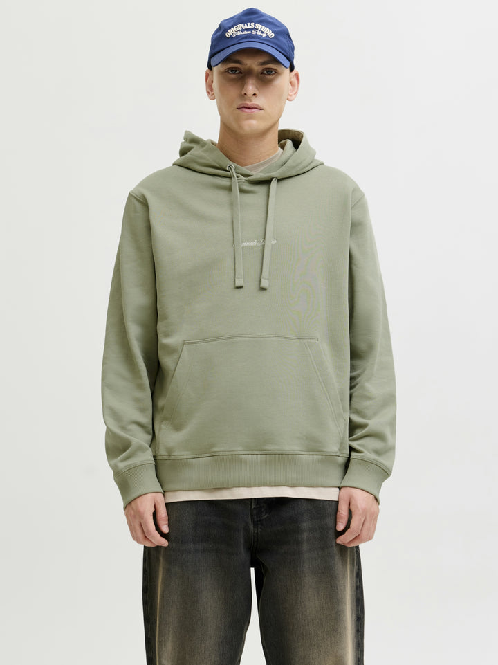 JORNORREBRO EMB SWEAT HOOD NOOS, Seagrass 176290 Bild 3
