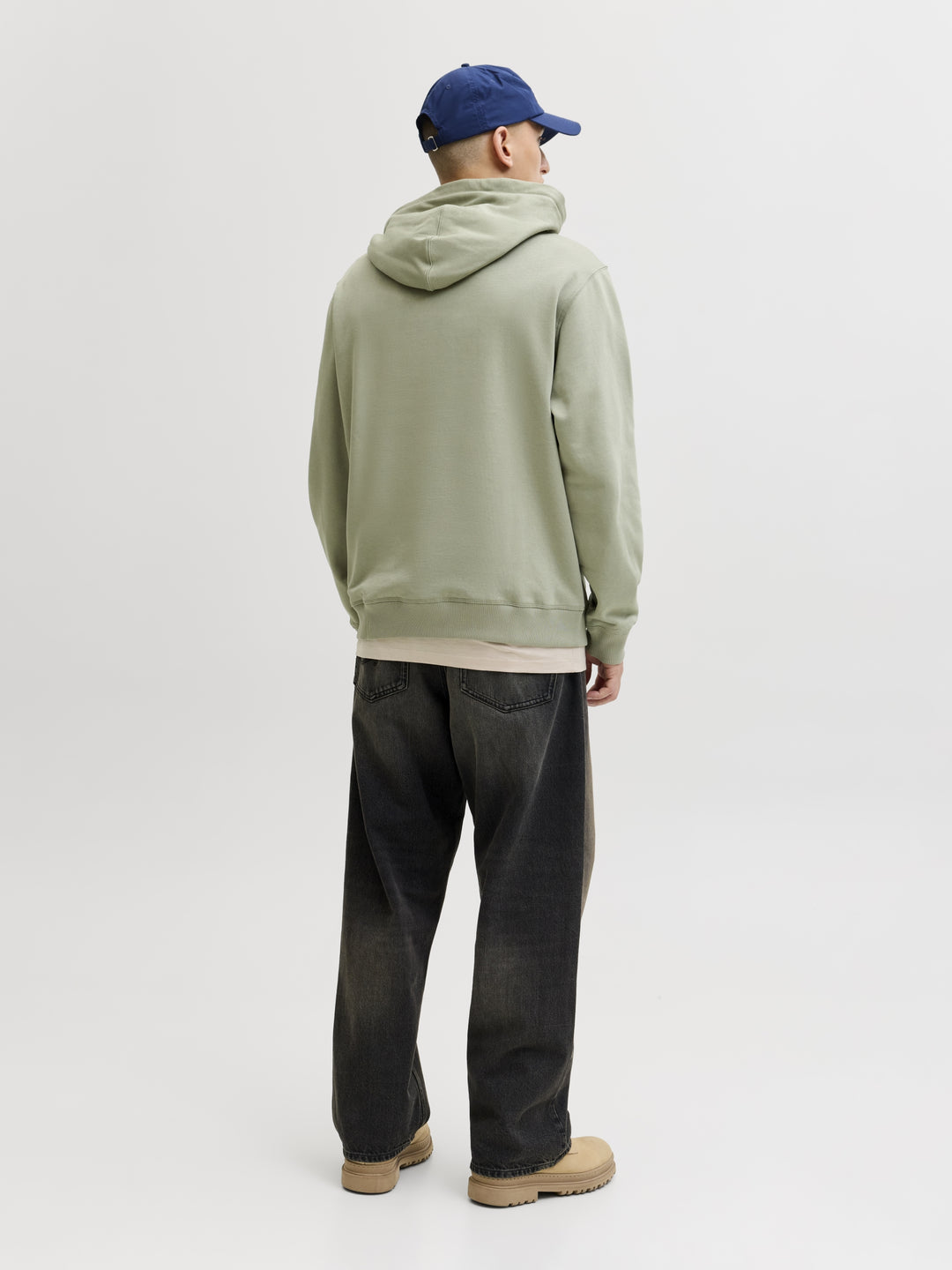JORNORREBRO EMB SWEAT HOOD NOOS, Seagrass 176290 Bild 4