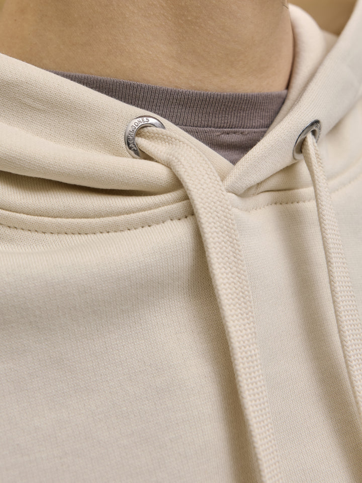 JORNORREBRO EMB SWEAT HOOD NOOS, Antique White 177620 Bild 5