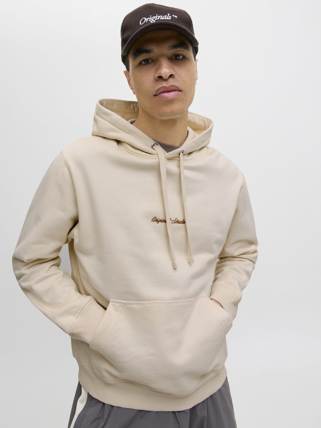JORNORREBRO EMB SWEAT HOOD NOOS, Antique White 177620 Bild 7
