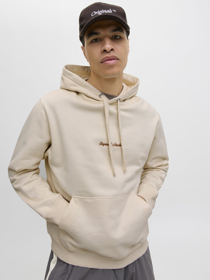JORNORREBRO EMB SWEAT HOOD NOOS, Antique White 177620 Bild 7