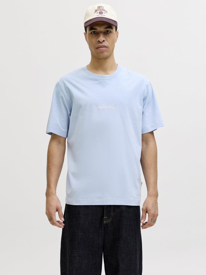 JORNORREBRO EMB TEE SS CREW NECK NO, Cashmere Blue 175775 Bild 2