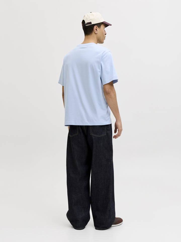 JORNORREBRO EMB TEE SS CREW NECK NO, Cashmere Blue 175775 Bild 4