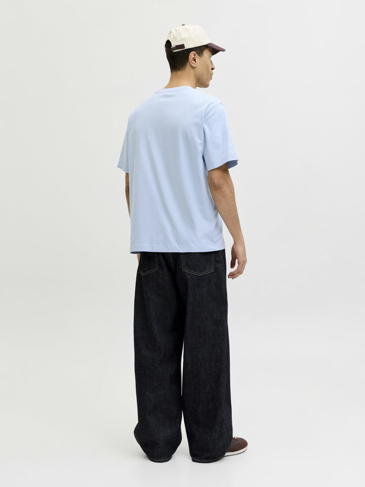 JORNORREBRO EMB TEE SS CREW NECK NO, Cashmere Blue 175775 Bild 4