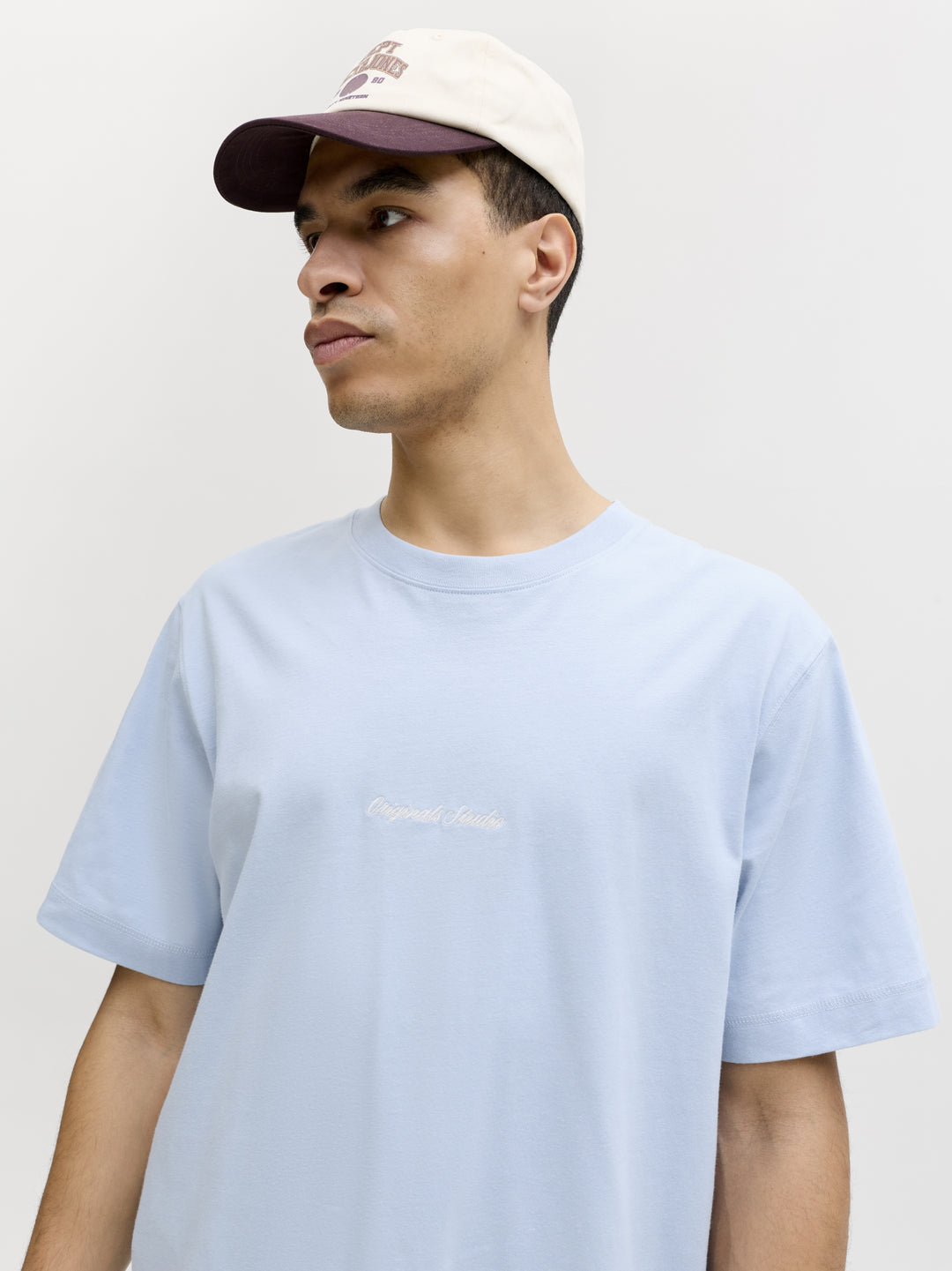 JORNORREBRO EMB TEE SS CREW NECK NO, Cashmere Blue 175775 Bild 5
