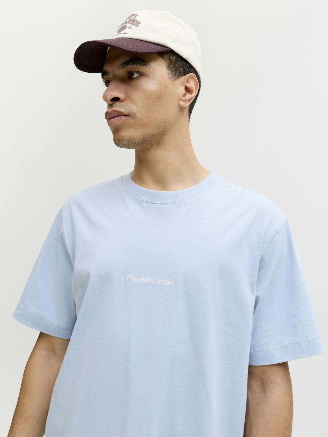 JORNORREBRO EMB TEE SS CREW NECK NO, Cashmere Blue 175775 Bild 5