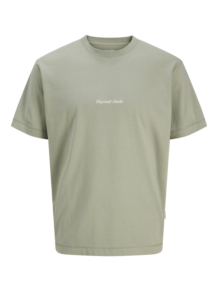 JORNORREBRO EMB TEE SS CREW NECK NO, Seagrass 176290 Bild 1