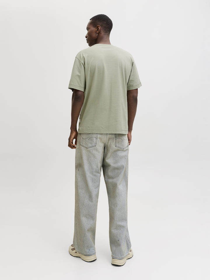 JORNORREBRO EMB TEE SS CREW NECK NO, Seagrass 176290 Bild 2