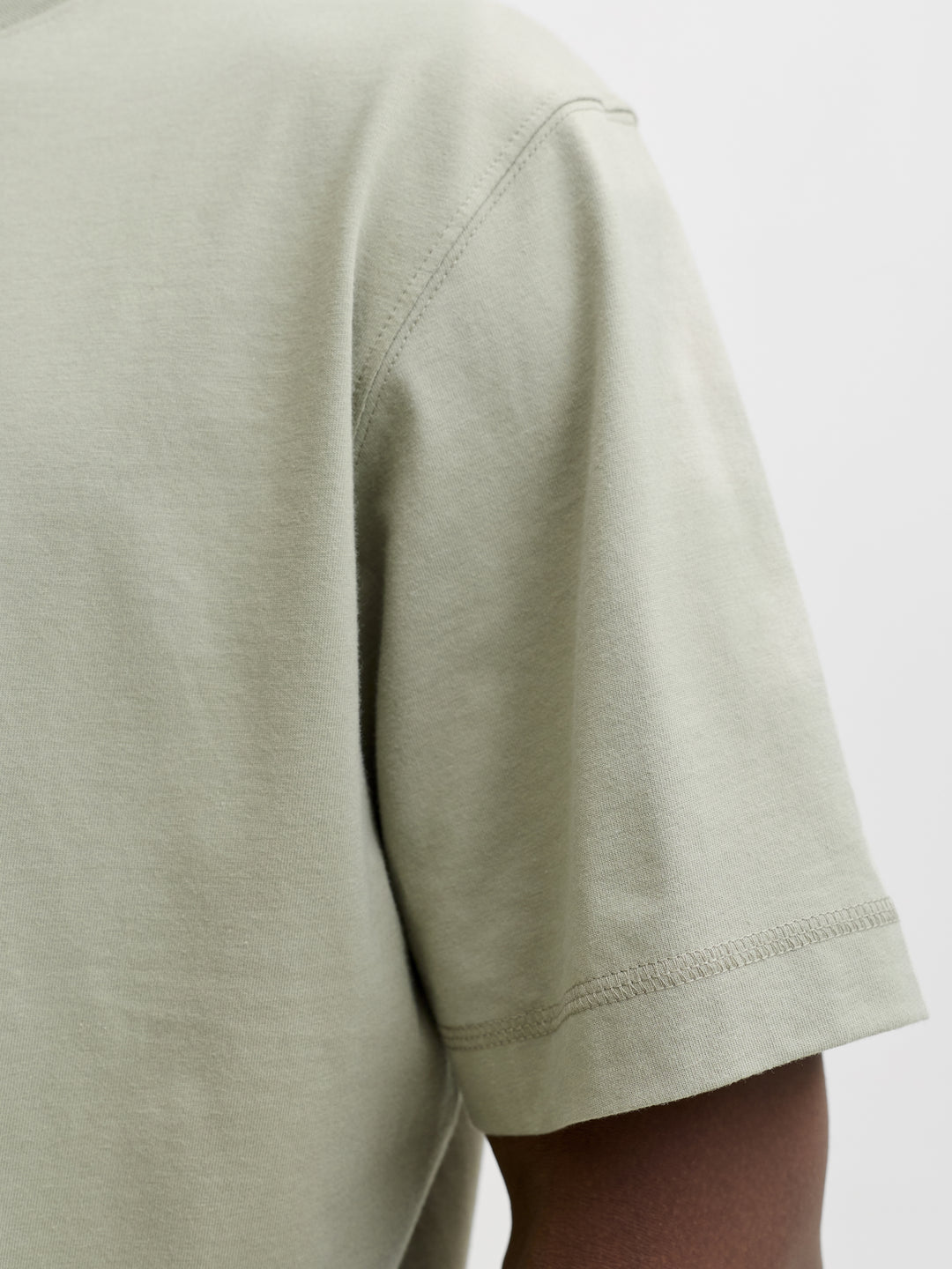 JORNORREBRO EMB TEE SS CREW NECK NO, Seagrass 176290 Bild 5