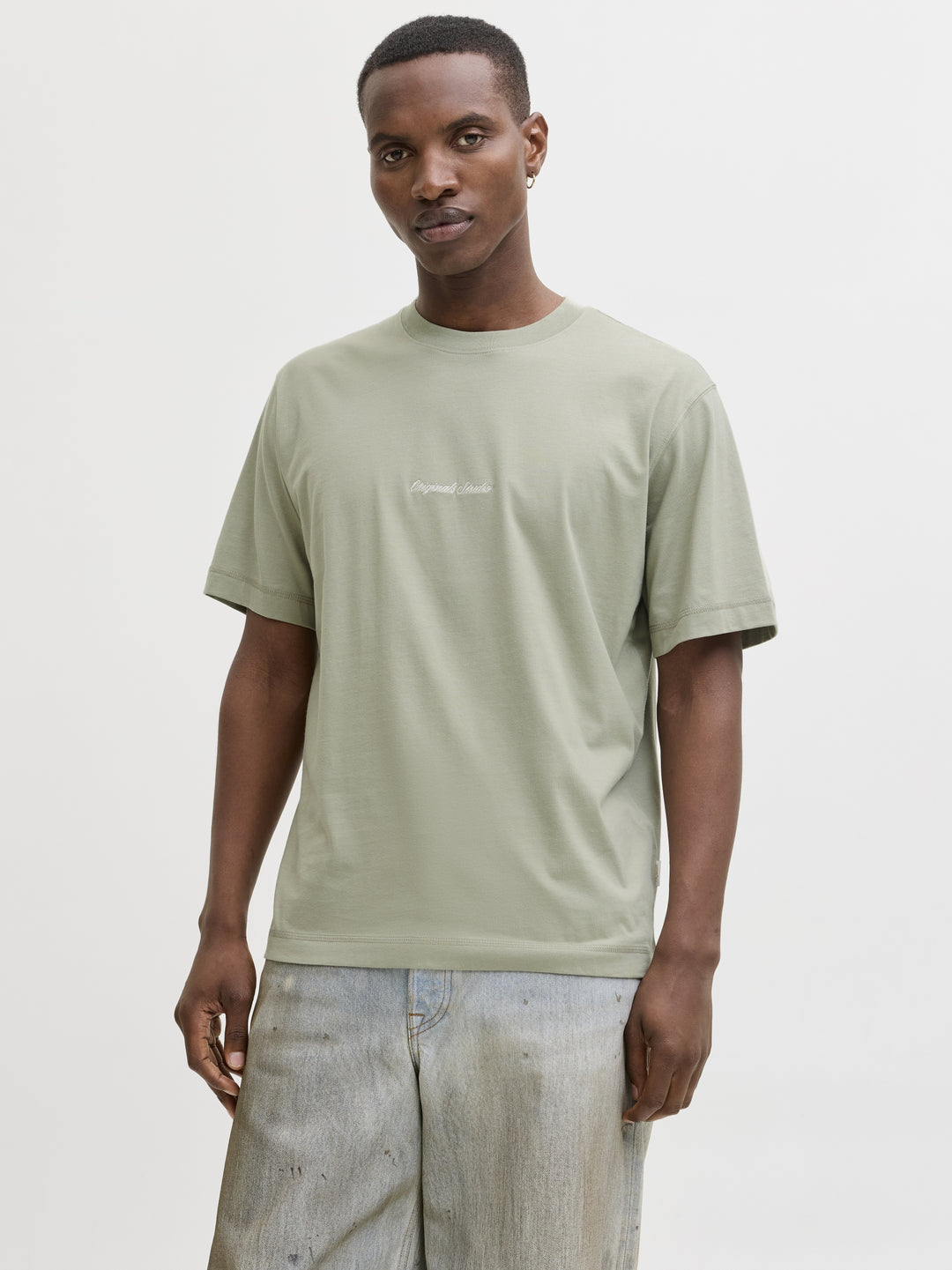 JORNORREBRO EMB TEE SS CREW NECK NO, Seagrass 176290 Bild 6