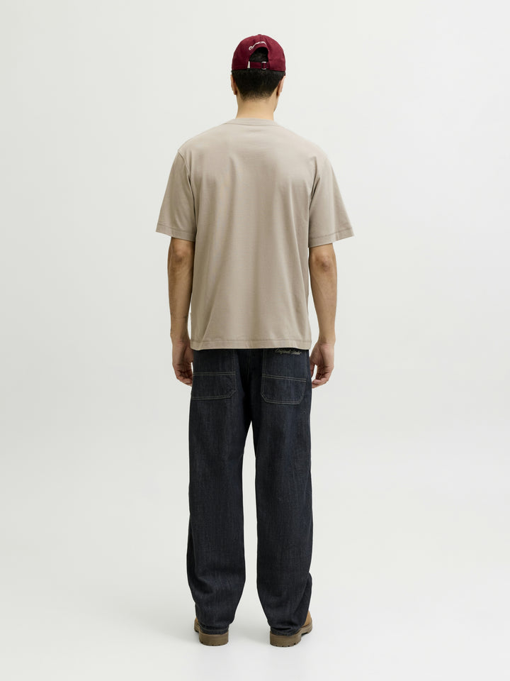 JORNORREBRO EMB TEE SS CREW NECK NO, Vintage Khaki 176620 Bild 4