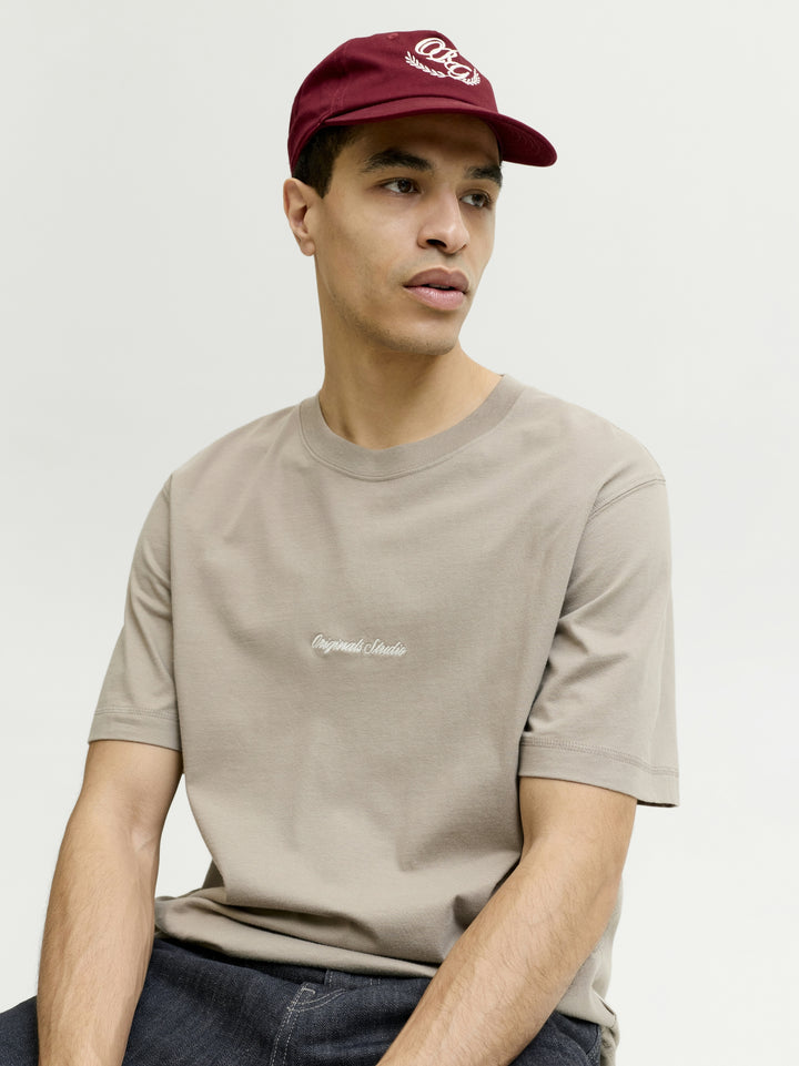 JORNORREBRO EMB TEE SS CREW NECK NO, Vintage Khaki 176620 Bild 7