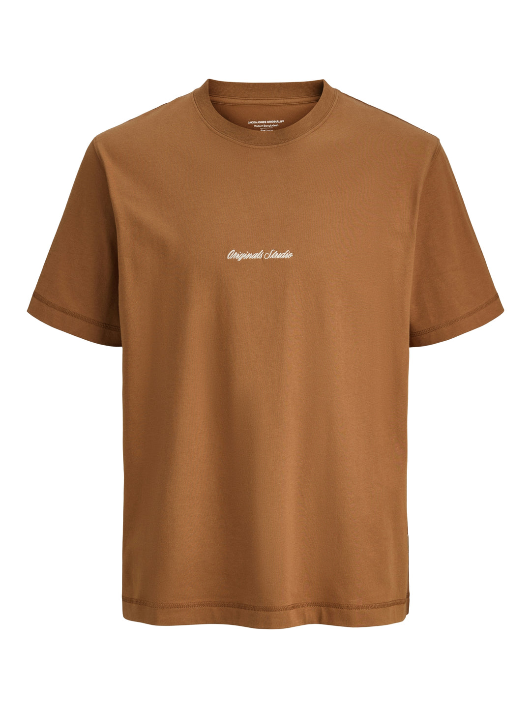 JORNORREBRO EMB TEE SS CREW NECK NO, Argan Oil 242504 Bild 1