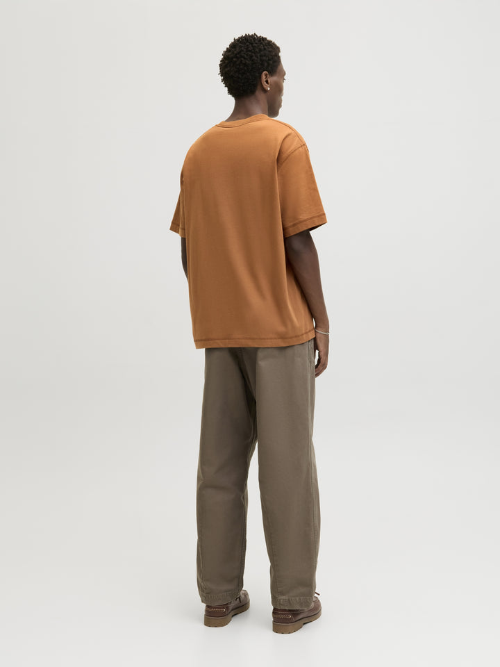 JORNORREBRO EMB TEE SS CREW NECK NO, Argan Oil 242504 Bild 6
