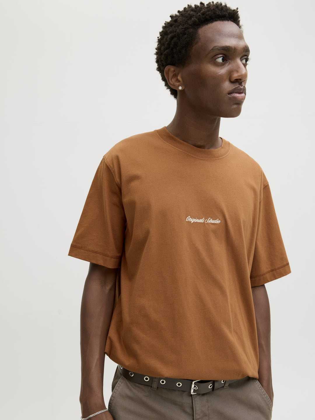 JORNORREBRO EMB TEE SS CREW NECK NO, Argan Oil 242504 Bild 8