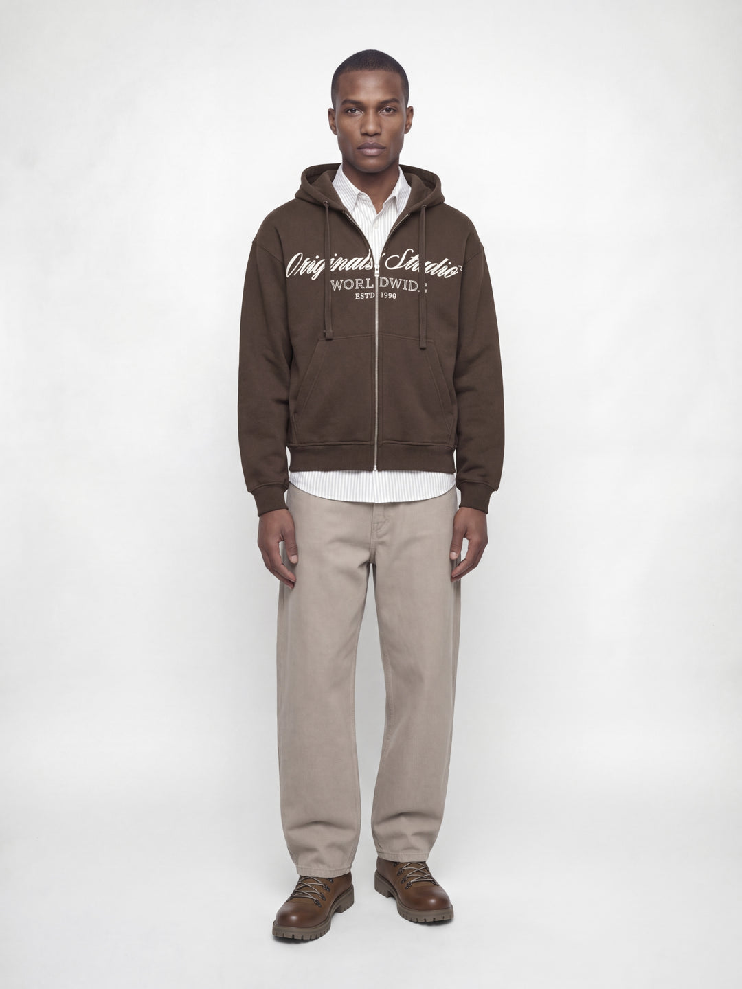 JORNORREBRO FRONT SWEAT ZIP HOOD, Java 176035 Bild 8