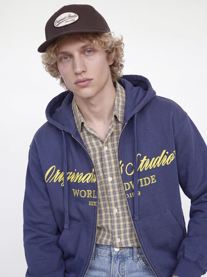 JORNORREBRO FRONT SWEAT ZIP HOOD, Crown Blue 177109 Bild 7
