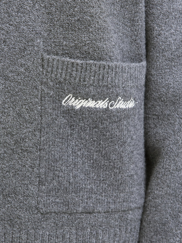JORNORREBRO KNIT CARDIGAN LN, Dark Grey Melange 179084 Bild 4