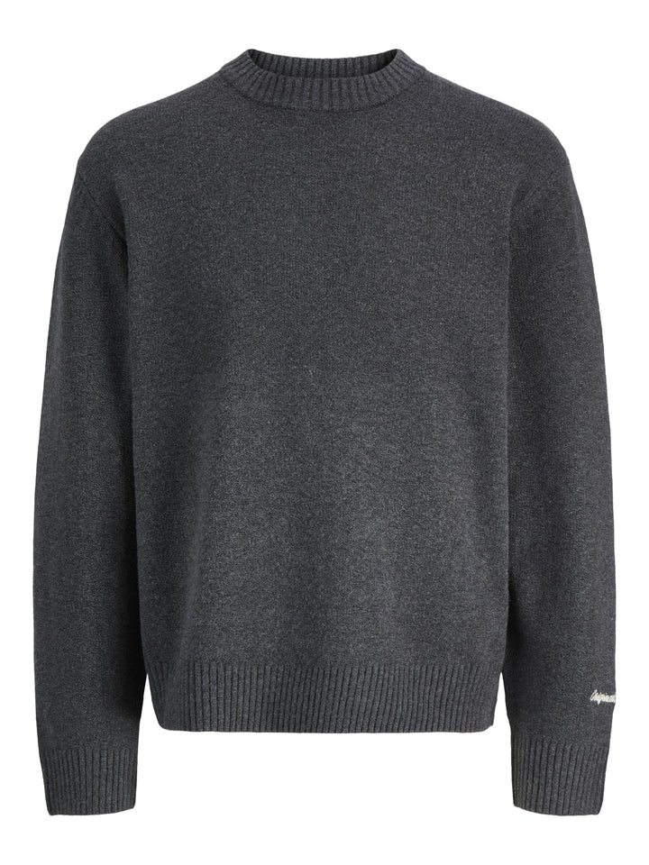 JORNORREBRO KNIT CREW NECK SN, Dark Grey Melange 179084 Bild 1