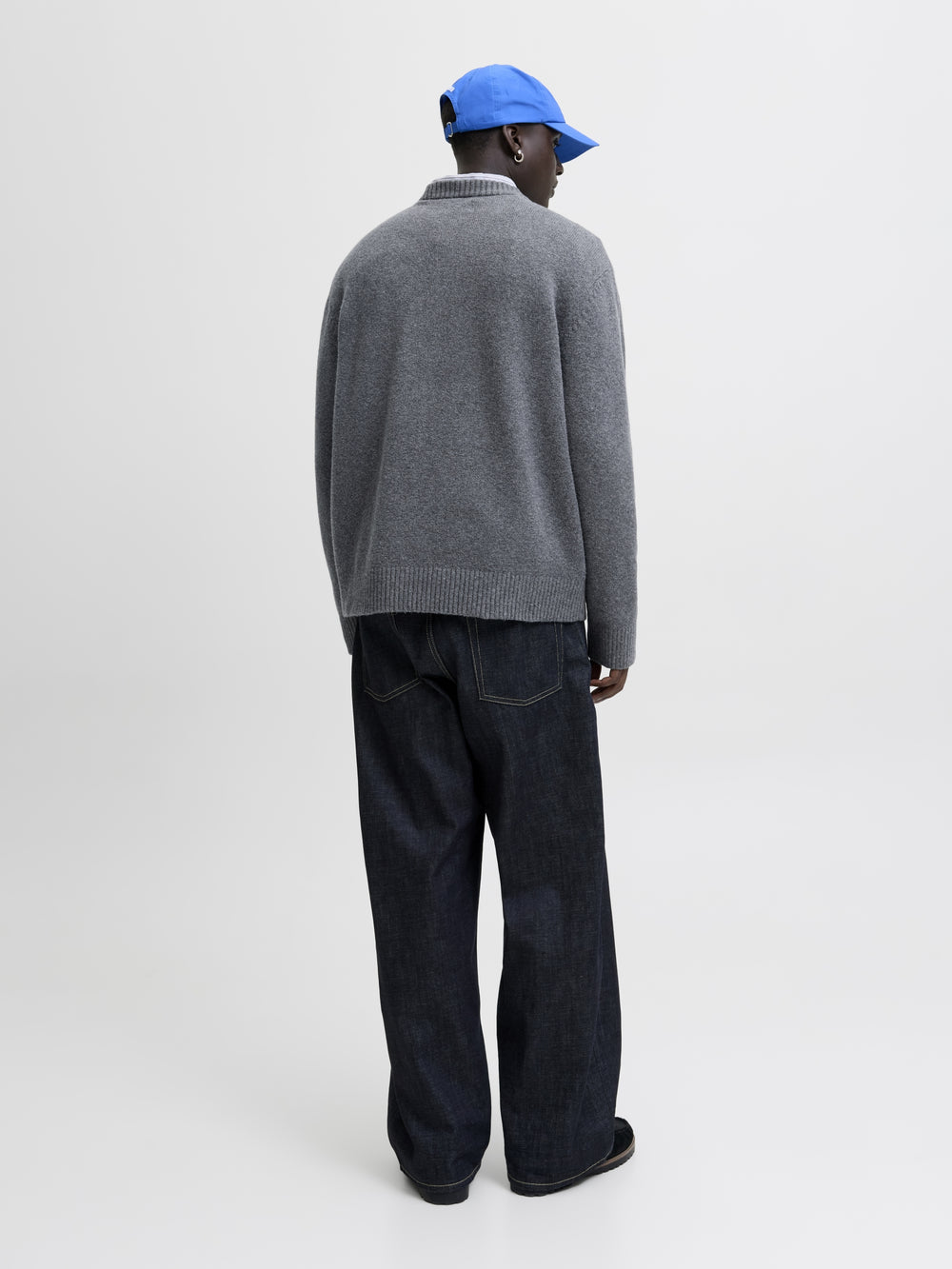 JORNORREBRO KNIT CREW NECK SN, Dark Grey Melange 179084 Bild 2