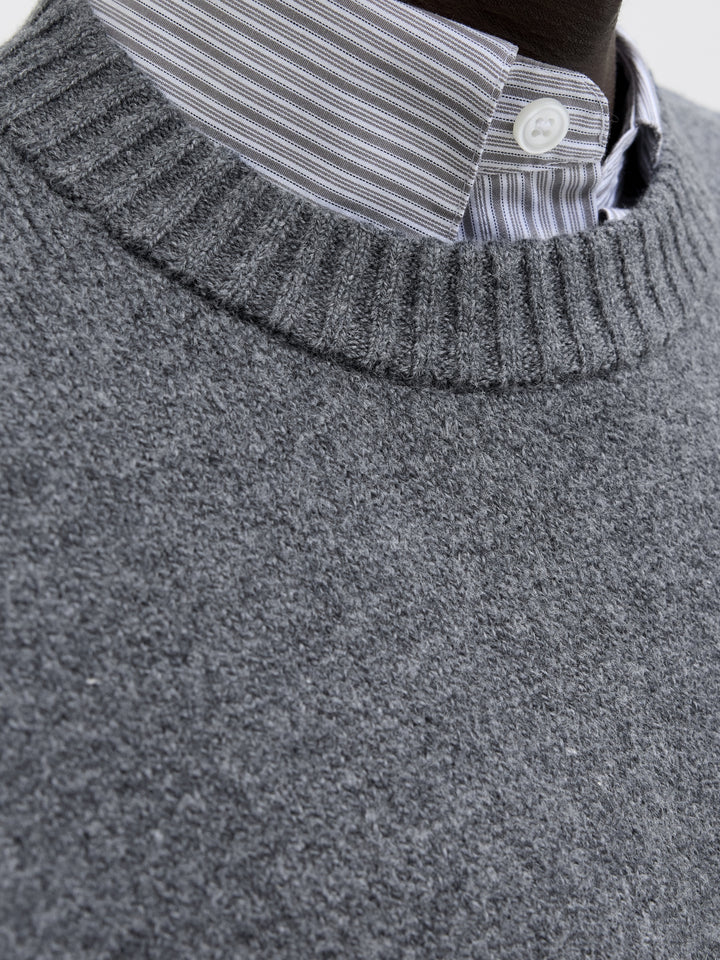 JORNORREBRO KNIT CREW NECK SN, Dark Grey Melange 179084 Bild 6
