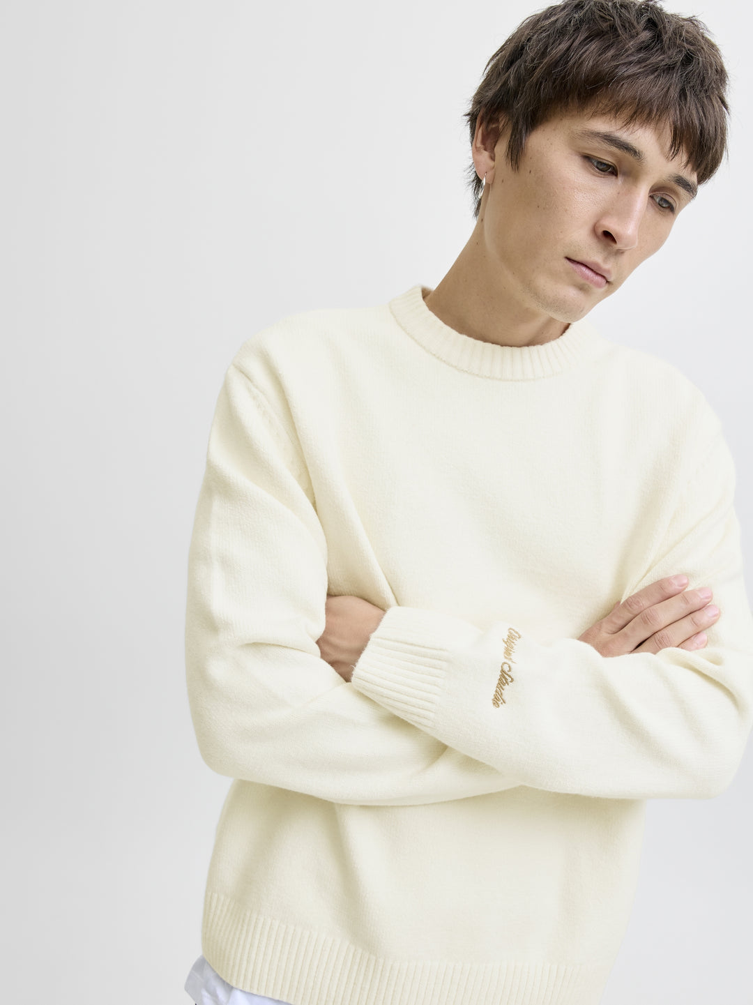 JORNORREBRO KNIT CREW NECK SN, Sea Salt 296416 Bild 4