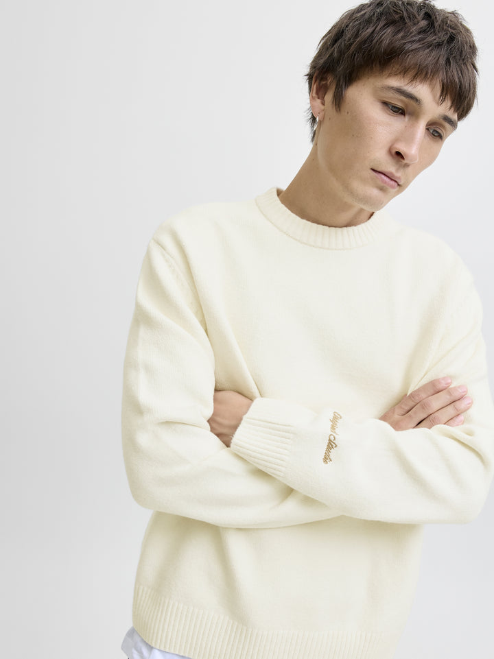 JORNORREBRO KNIT CREW NECK SN, Sea Salt 296416 Bild 4