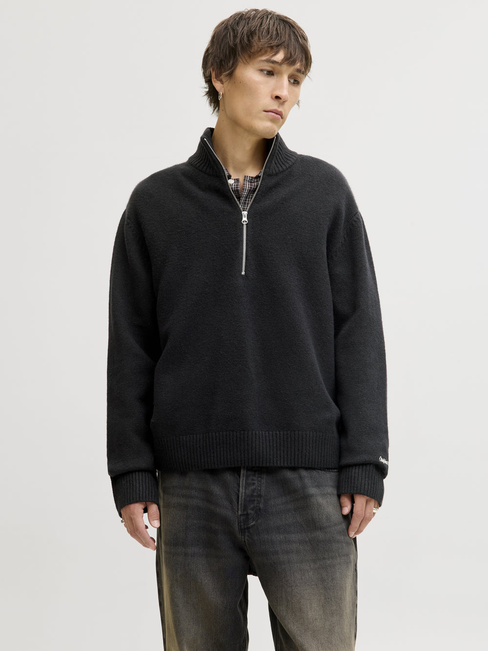 JORNORREBRO KNIT HALF ZIP SN, Black 178012 Bild 2