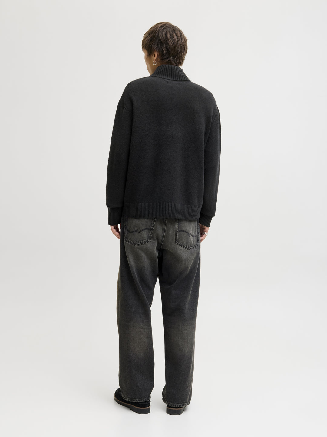 JORNORREBRO KNIT HALF ZIP SN, Black 178012 Bild 3