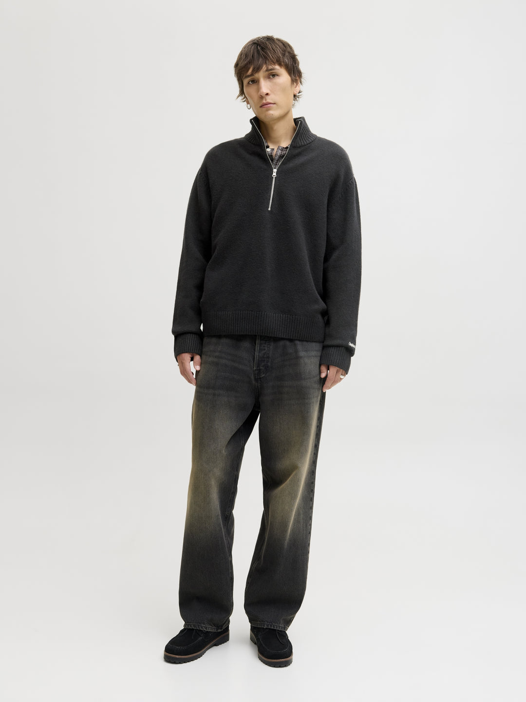 JORNORREBRO KNIT HALF ZIP SN, Black 178012 Bild 4