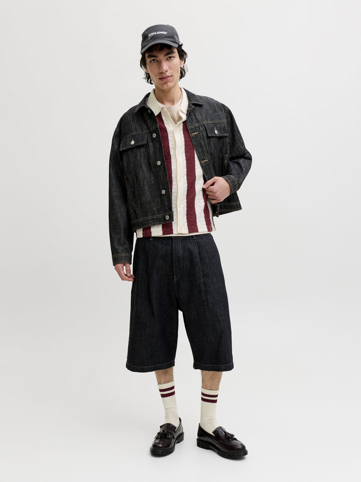 JORTYLER KNIT SS POLO SN, Sea Salt/Cabernet 296416009 Bild 6