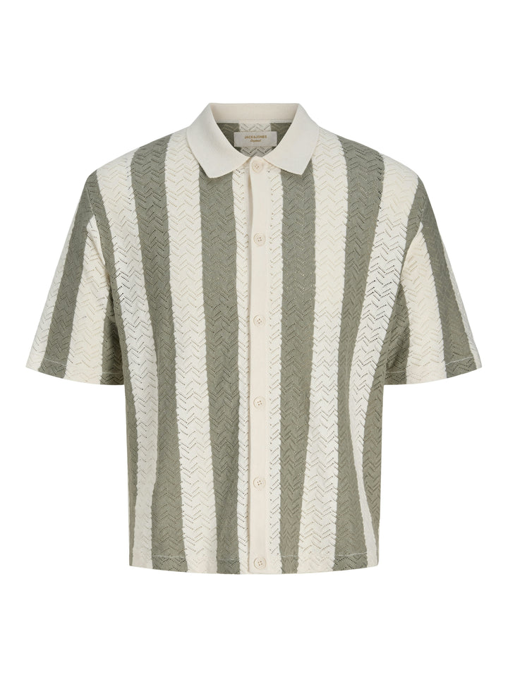 JORTYLER KNIT SS POLO SN, Sea Salt/Sea Grass 296416011 Bild 1