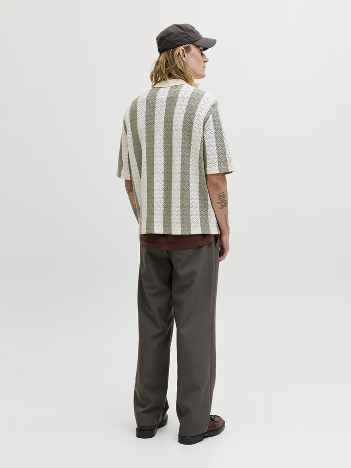 JORTYLER KNIT SS POLO SN, Sea Salt/Sea Grass 296416011 Bild 6