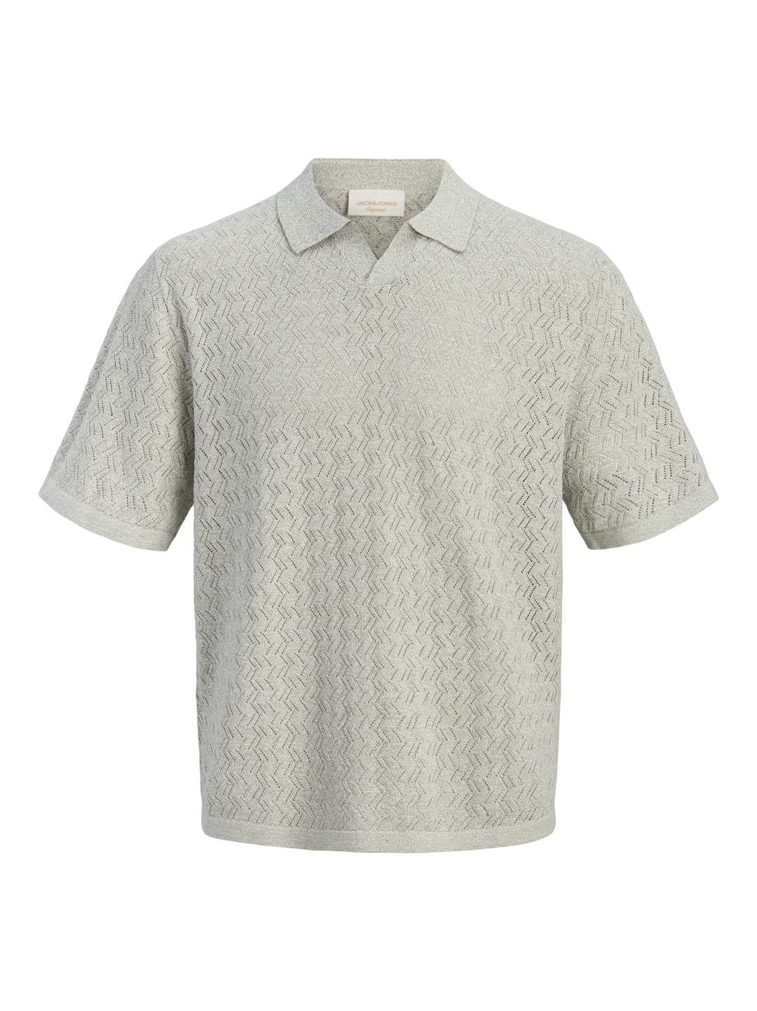 JORTYLER KNIT SS SPLIT NECK POLO SN, Seagrass 176290 Bild 1