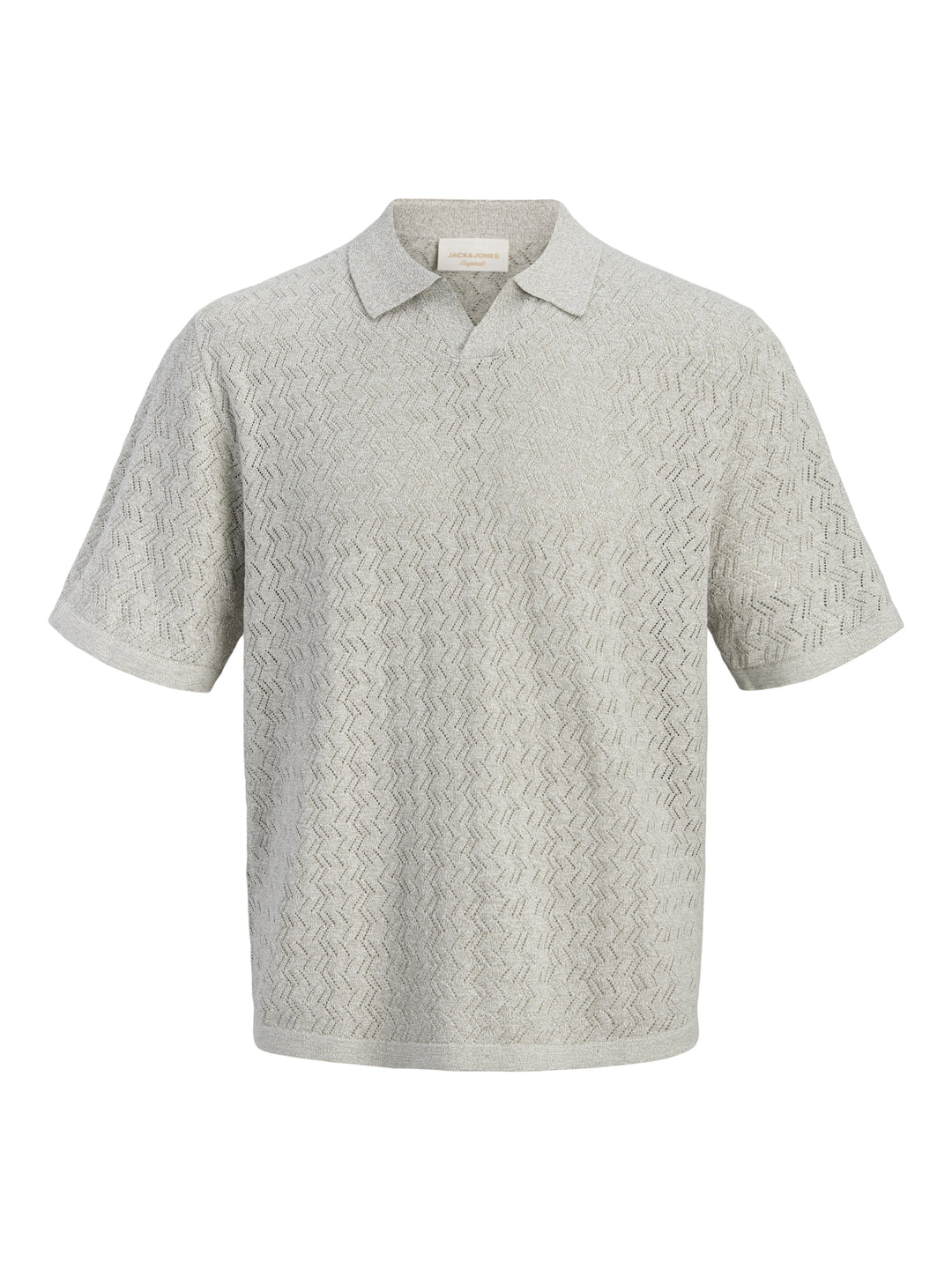 JORTYLER KNIT SS SPLIT NECK POLO SN, Seagrass 176290 Bild 1