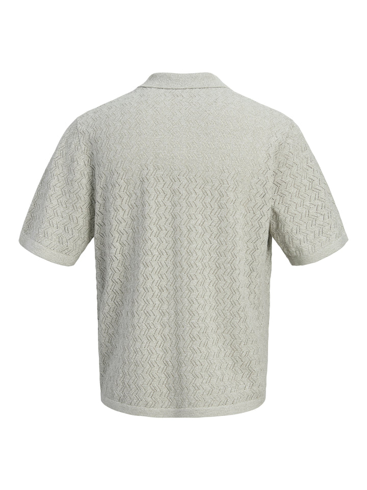 JORTYLER KNIT SS SPLIT NECK POLO SN, Seagrass 176290 Bild 2