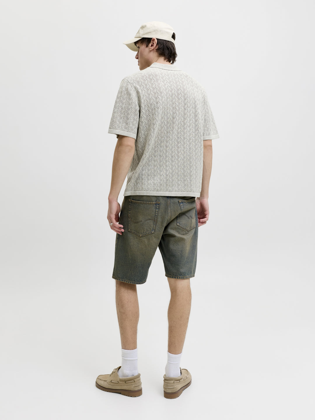 JORTYLER KNIT SS SPLIT NECK POLO SN, Seagrass 176290 Bild 6