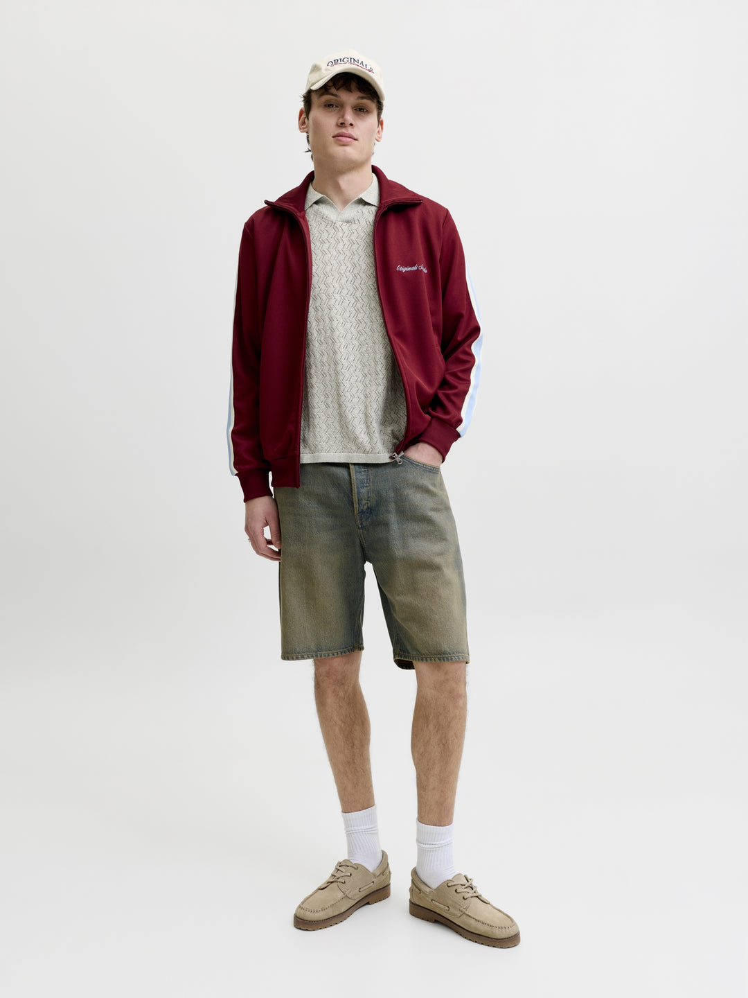 JORTYLER KNIT SS SPLIT NECK POLO SN, Seagrass 176290 Bild 7