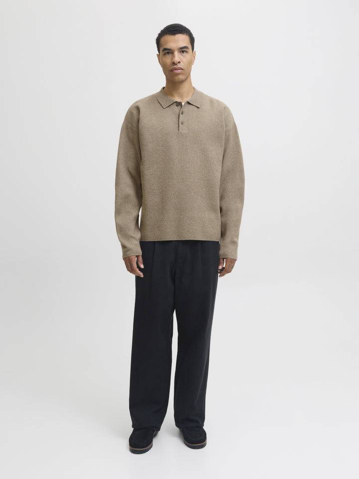 JPRBLABRADFORT KNIT POLO, Brindle/Melange 176539001 Bild 5