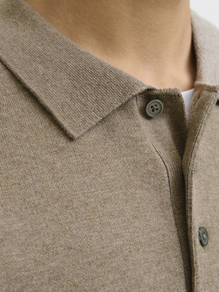 JPRBLABRADFORT KNIT POLO, Brindle/Melange 176539001 Bild 7
