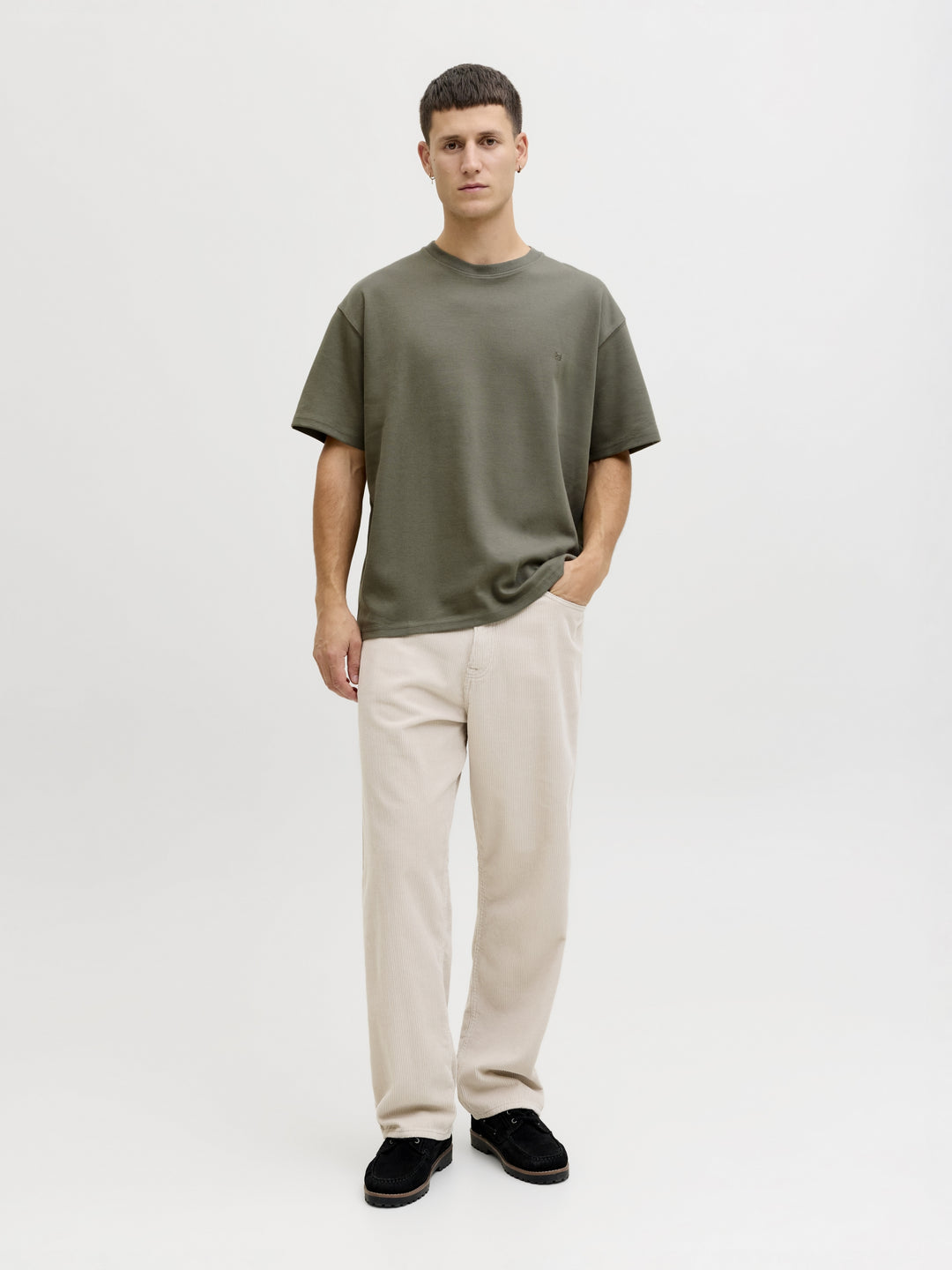 JPRBLAETHAN SS LOGO TEE SN, Smokey Olive 299835 Bild 3