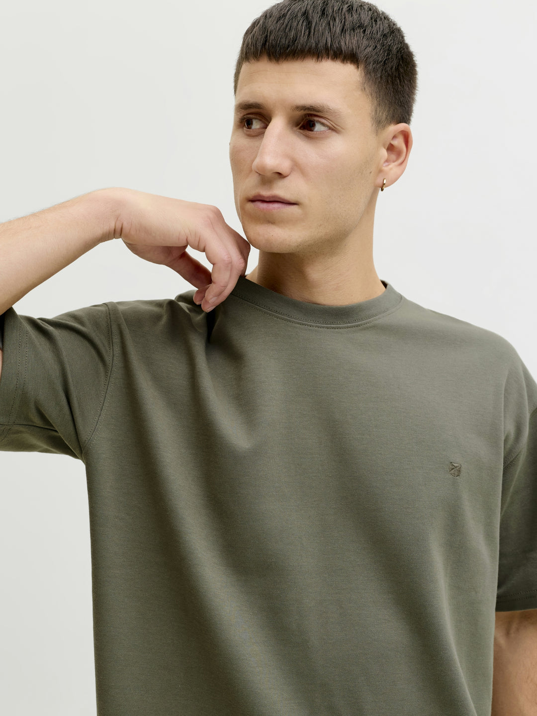 JPRBLAETHAN SS LOGO TEE SN, Smokey Olive 299835 Bild 3