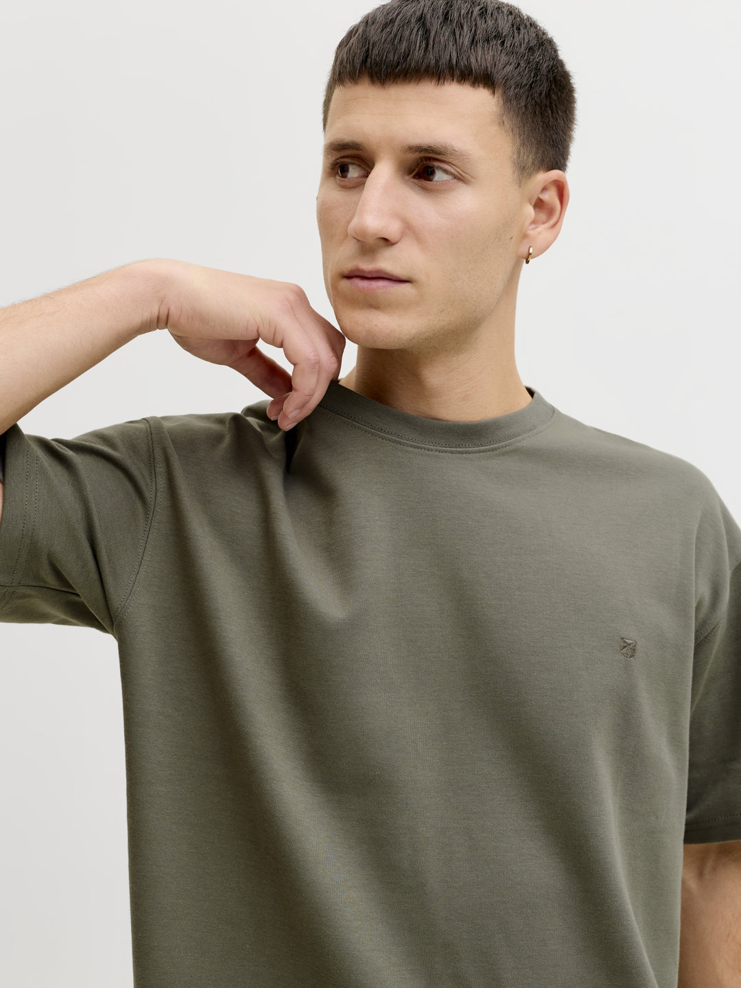 JPRBLAETHAN SS LOGO TEE SN, Smokey Olive 299835 Bild 4
