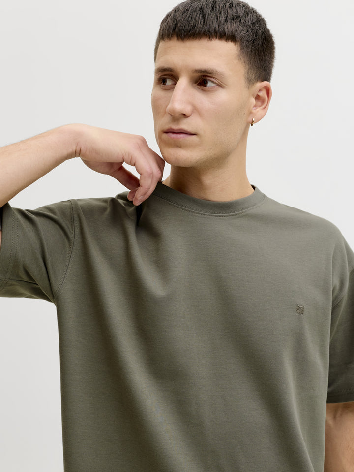 JPRBLAETHAN SS LOGO TEE SN, Smokey Olive 299835 Bild 4