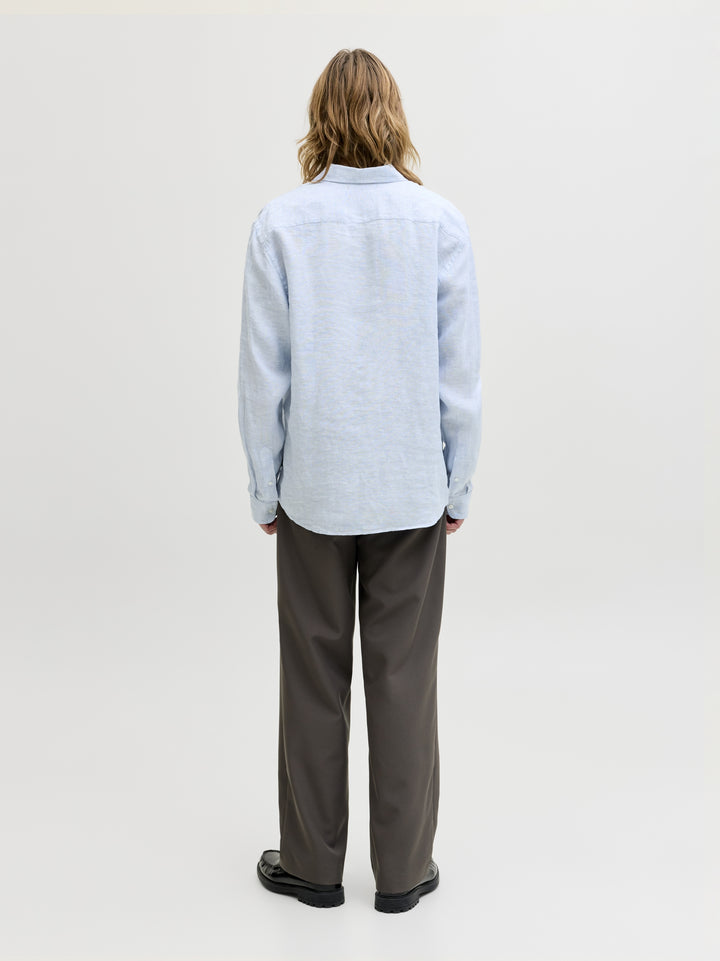 JPRBLALAWRENCE LINEN LS SHIRT SN, Chambray Blue 175780 Bild 4