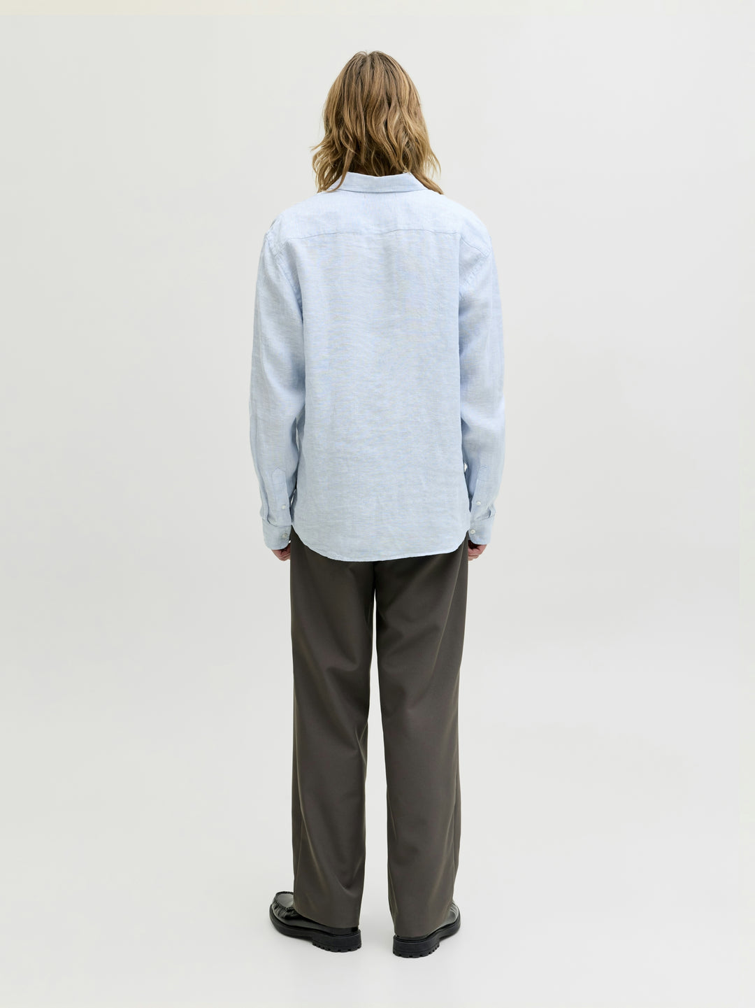 JPRBLALAWRENCE LINEN LS SHIRT SN, Chambray Blue 175780 Bild 4