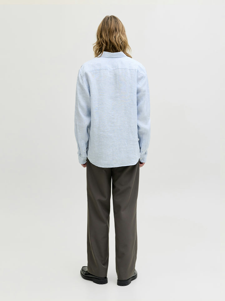 JPRBLALAWRENCE LINEN LS SHIRT SN, Chambray Blue 175780 Bild 4