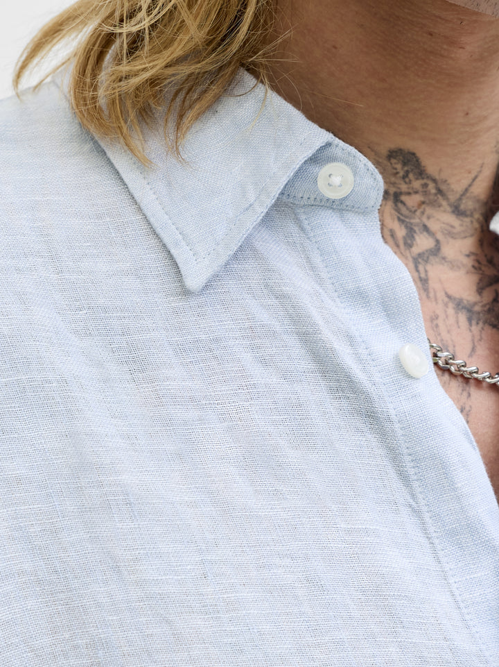 JPRBLALAWRENCE LINEN LS SHIRT SN, Chambray Blue 175780 Bild 7