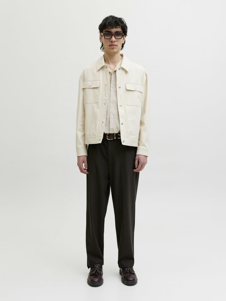JPRBLALAWRENCE LINEN RESORT S/S SHI, Silver Lining/RELAXED FIT 176688001 Bild 4