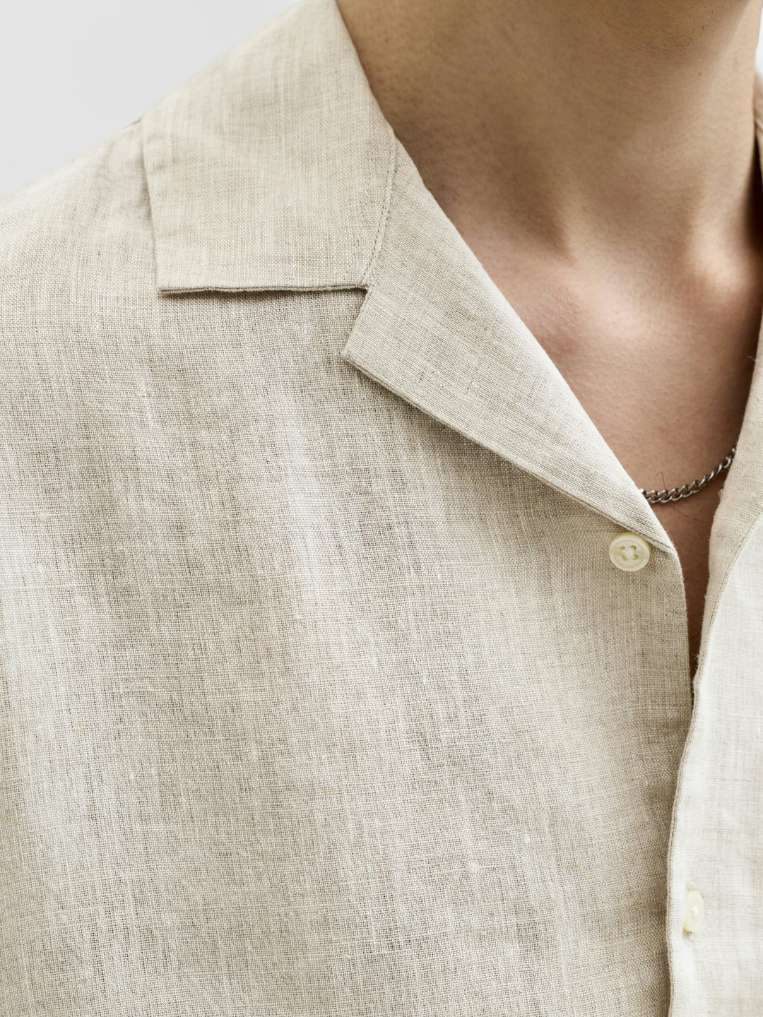 JPRBLALAWRENCE LINEN RESORT S/S SHI, Silver Lining/RELAXED FIT 176688001 Bild 6